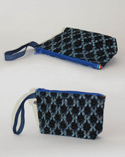 Load image into Gallery viewer, Vintage Japanese Kasuri Ikat Zip Pouch
