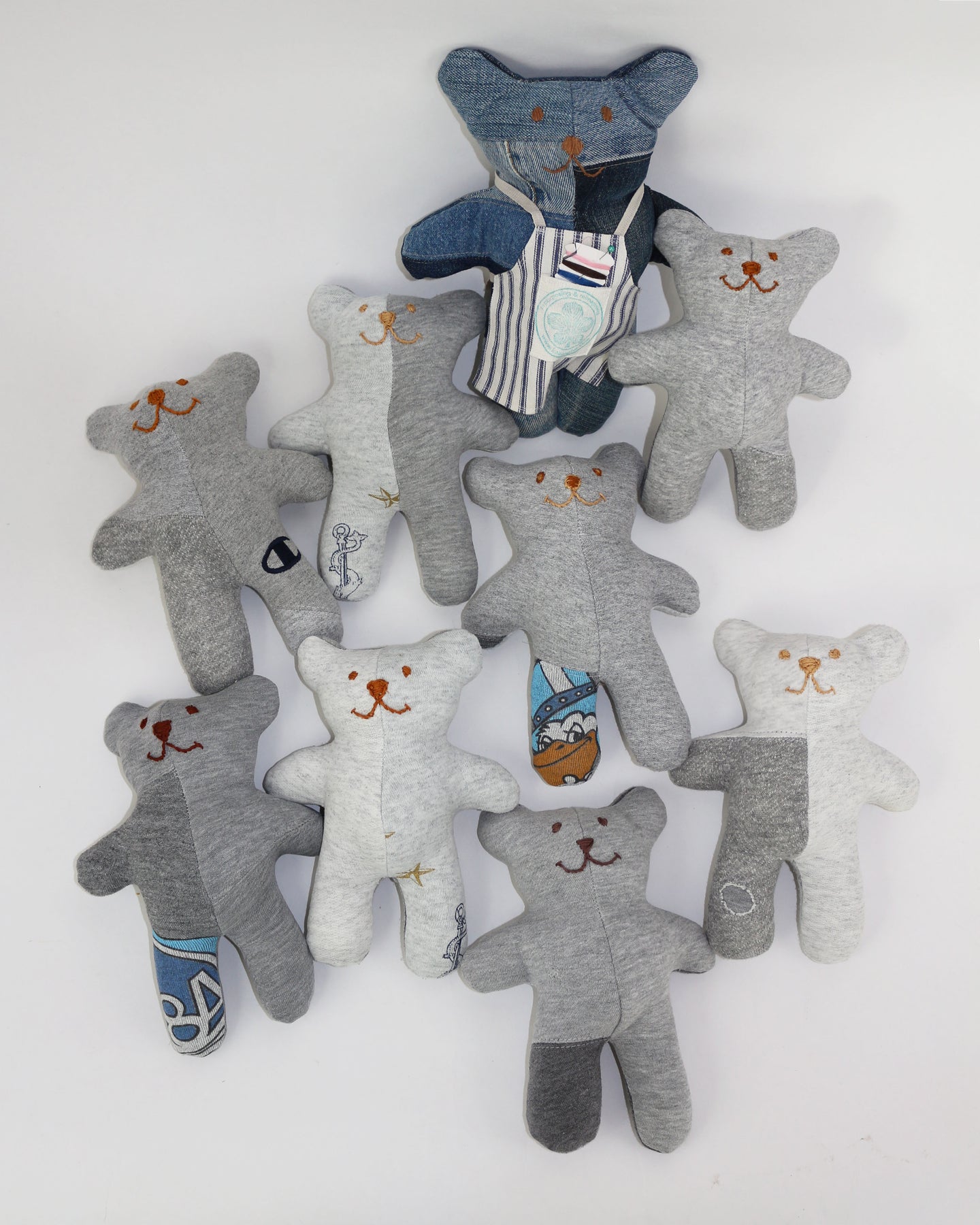 Teddy Bears made from sweatshirts scrap fabric 🧸