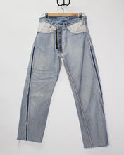 Load image into Gallery viewer, Levi’s 501 Redline/Selvedge &quot;I&#39;m beautiful inside&quot; Jeans, Men&#39;s waist 31.5&quot; (Unisex)-Women&#39;s 29/M-L
