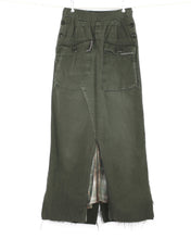 Load image into Gallery viewer, Cargo Maxi Skirt, Waist 26&quot;( approx. size 24/25)
