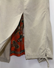 Load image into Gallery viewer, Corduroy Maxi Skirt with scarf inset, Waist 28&quot;
