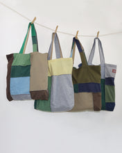 Load image into Gallery viewer, Patchworked Green Mix T-shirts Tote Bags
