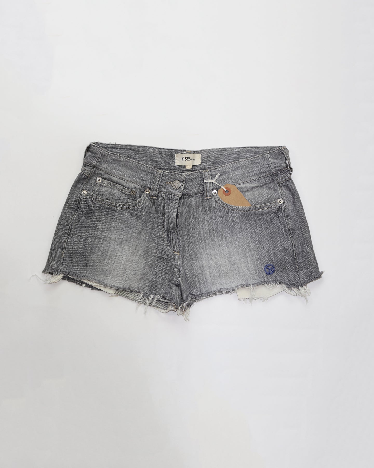 Peace ☮︎🙂Jean High Rise Cut Off Shorts-Reworked on ISABEL MARANT