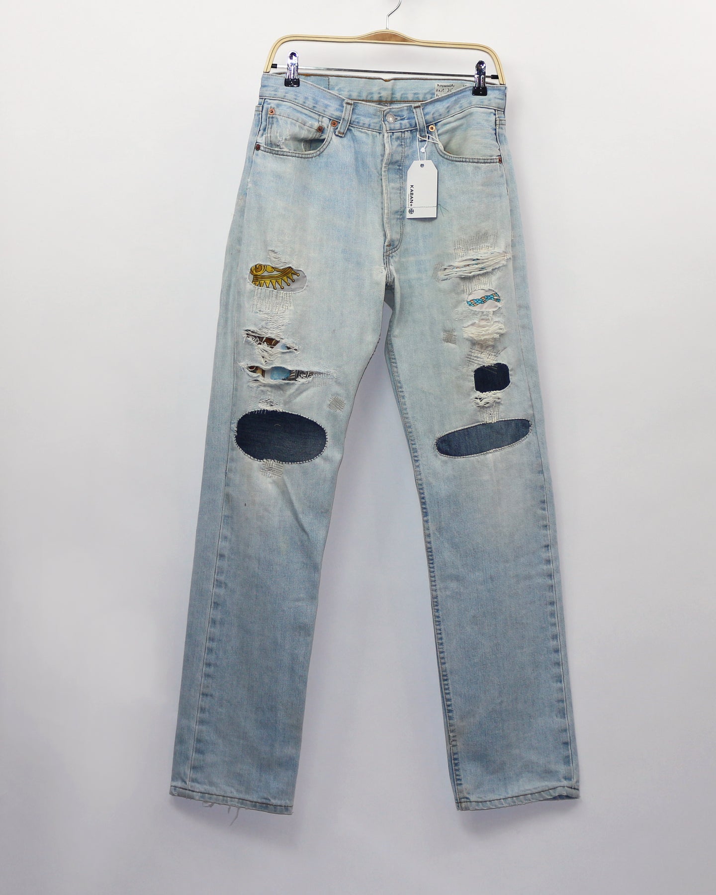 Vintage Levi’s 501, Peek-a-Boo Jeans, fit as women's size 29