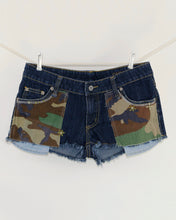 Load image into Gallery viewer, Daisy Duke Cutoff Short with Camo front, Size 27
