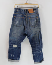 Load image into Gallery viewer, Japanese &quot;RNA-N&quot; Multi Mended Oversized Jeans, Size S/M
