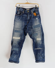 Load image into Gallery viewer, Japanese &quot;RNA-N&quot; Multi Mended Oversized Jeans, Size S/M
