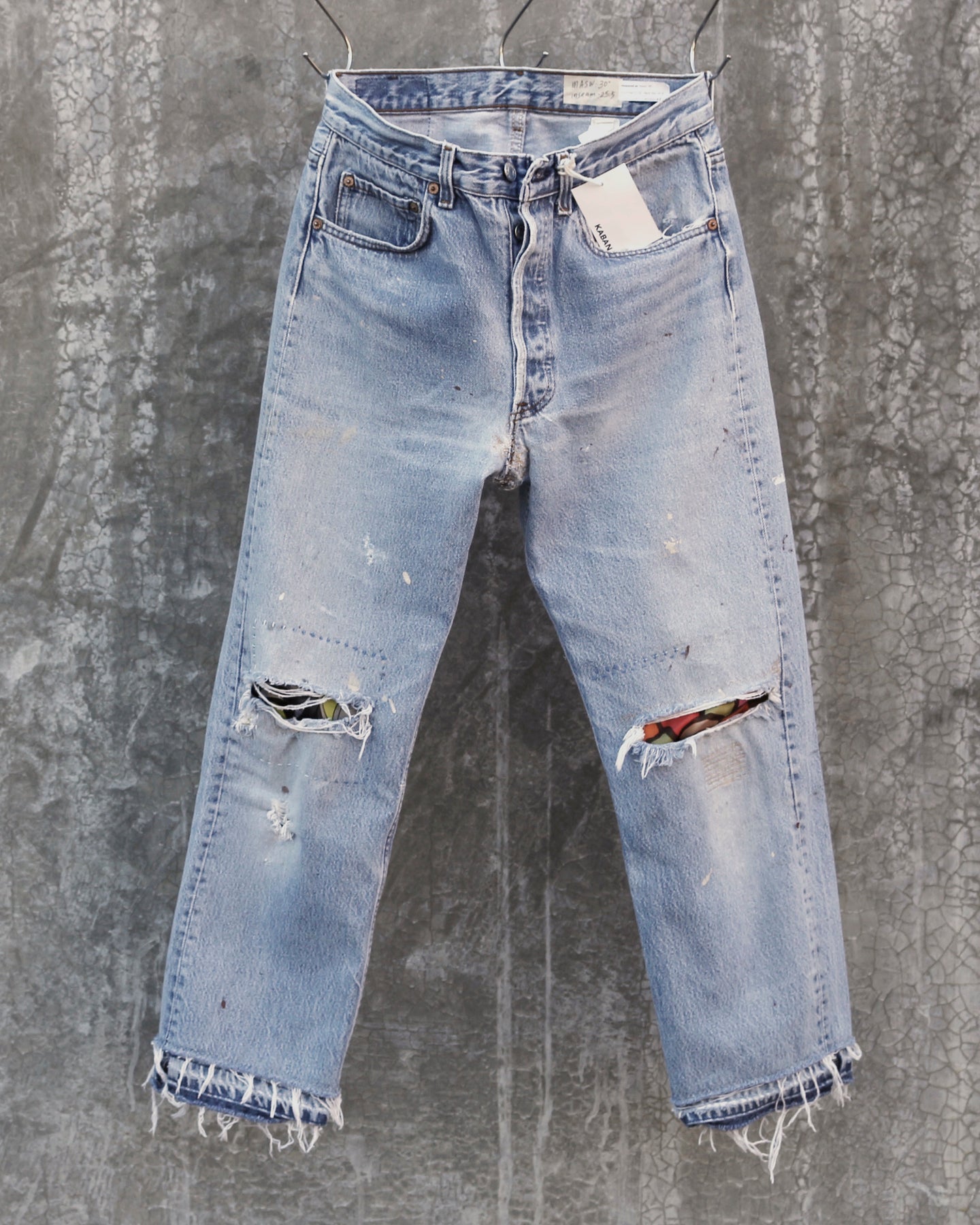 Vintage Levi’s 501, Peek-a-Boo Jeans, fit as women's  size 28