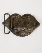 Load image into Gallery viewer, Rare Vintage &quot;KISS&quot; Logo Belt Buckle, Lips mouth.
